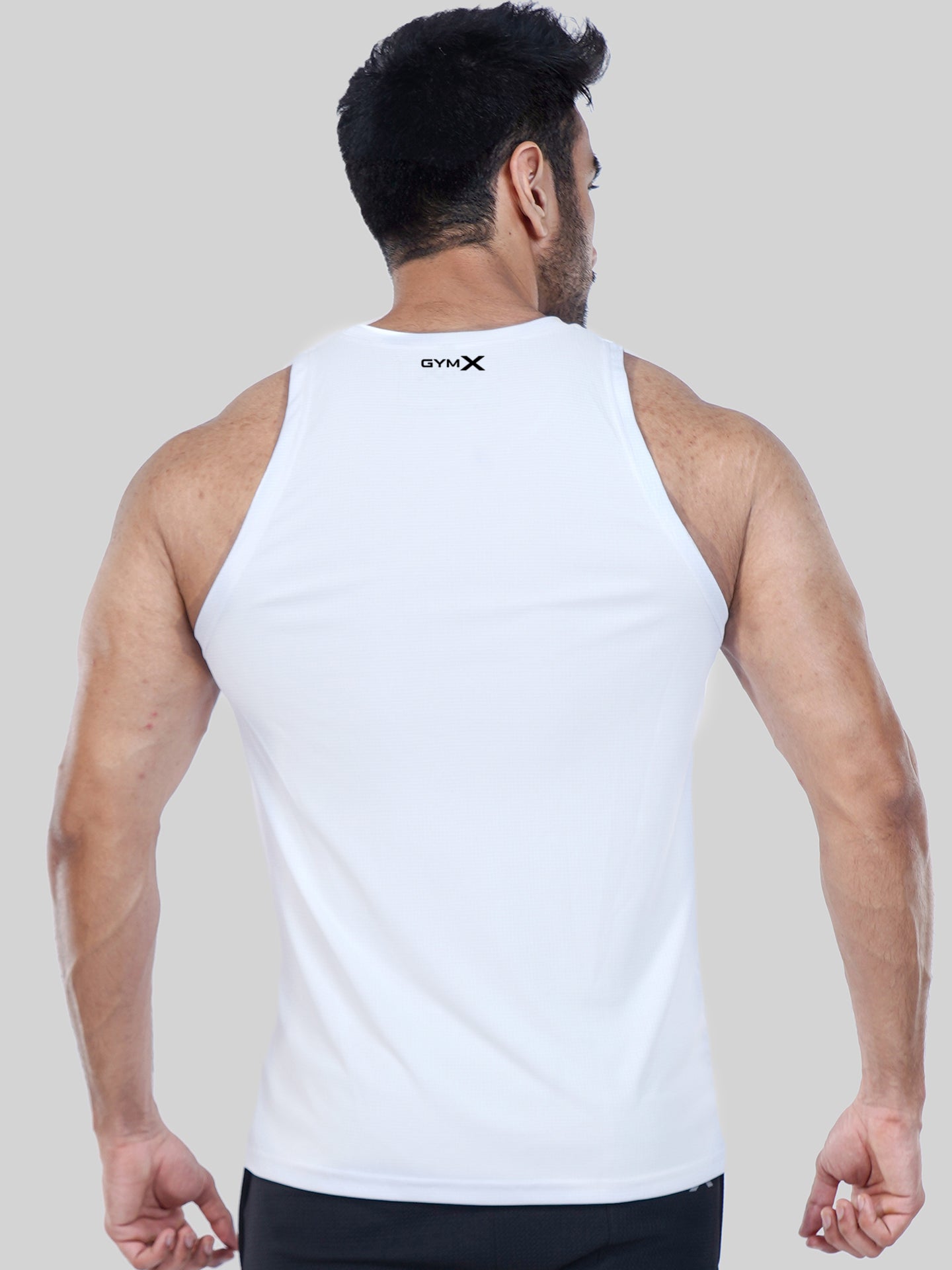 Ultra Lite GymX White Tank: Addicted To Gains - Sale