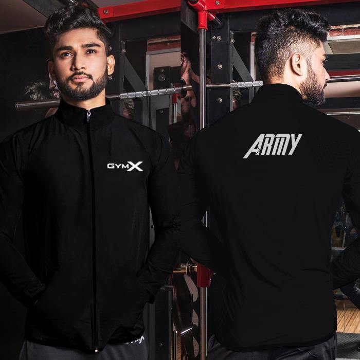 Army Black Windcheater - Aero Series - Sale - GymX