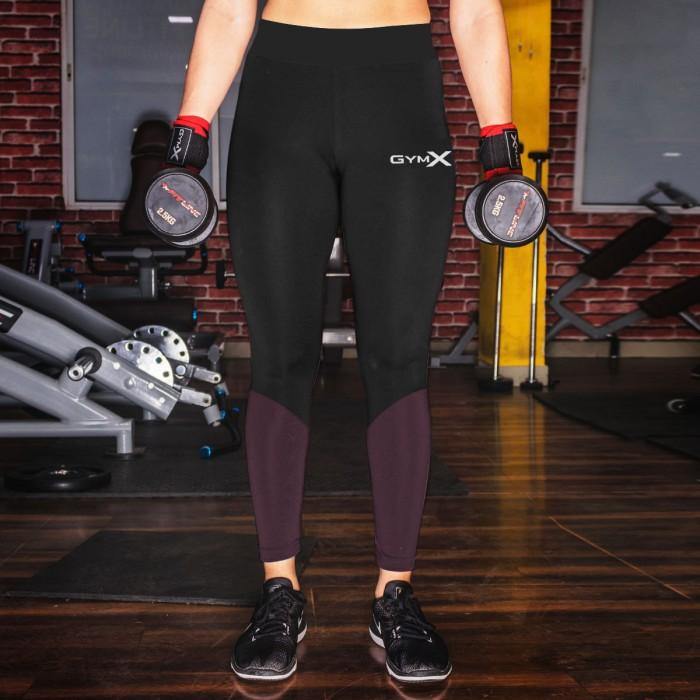 Black Sangria Combo Leggings - Essential Series- Sale - GymX