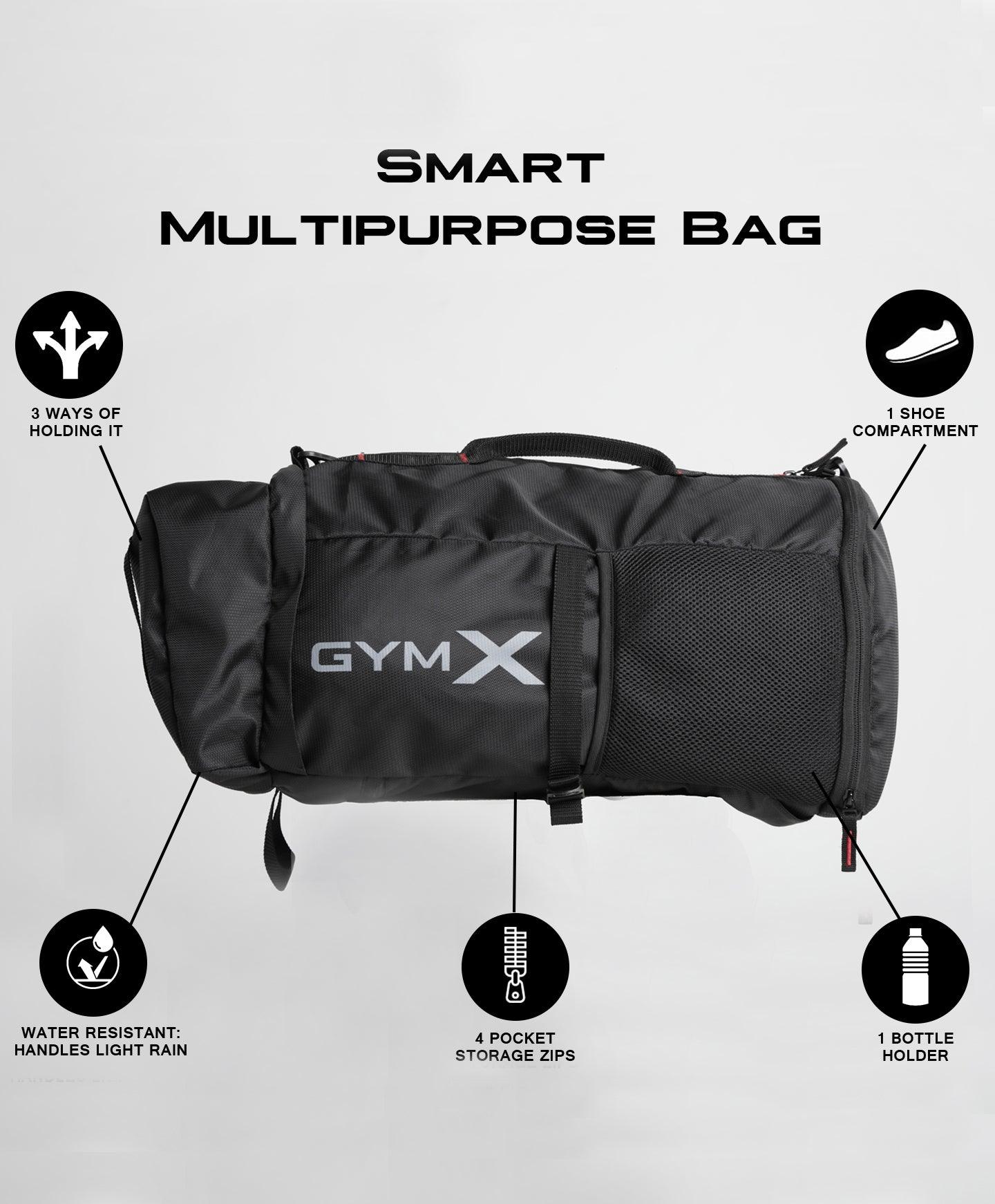 Smart Multipurpose Bag- Midnight Black - GymX