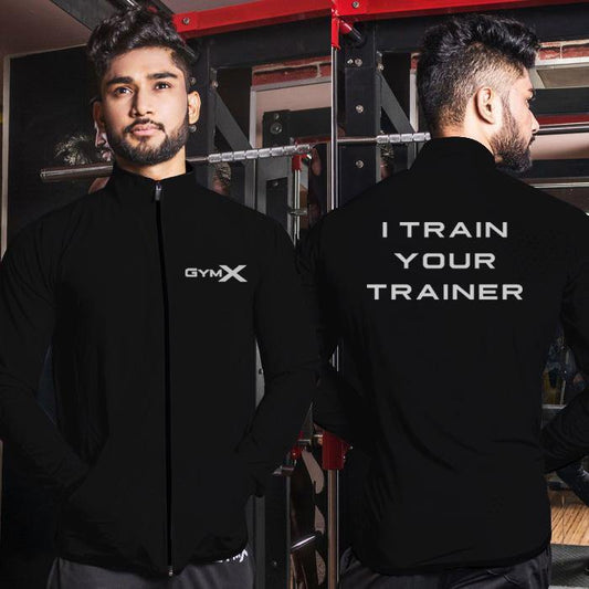 I Train Your Trainer Black Windcheater - Aero Series - Sale - GymX