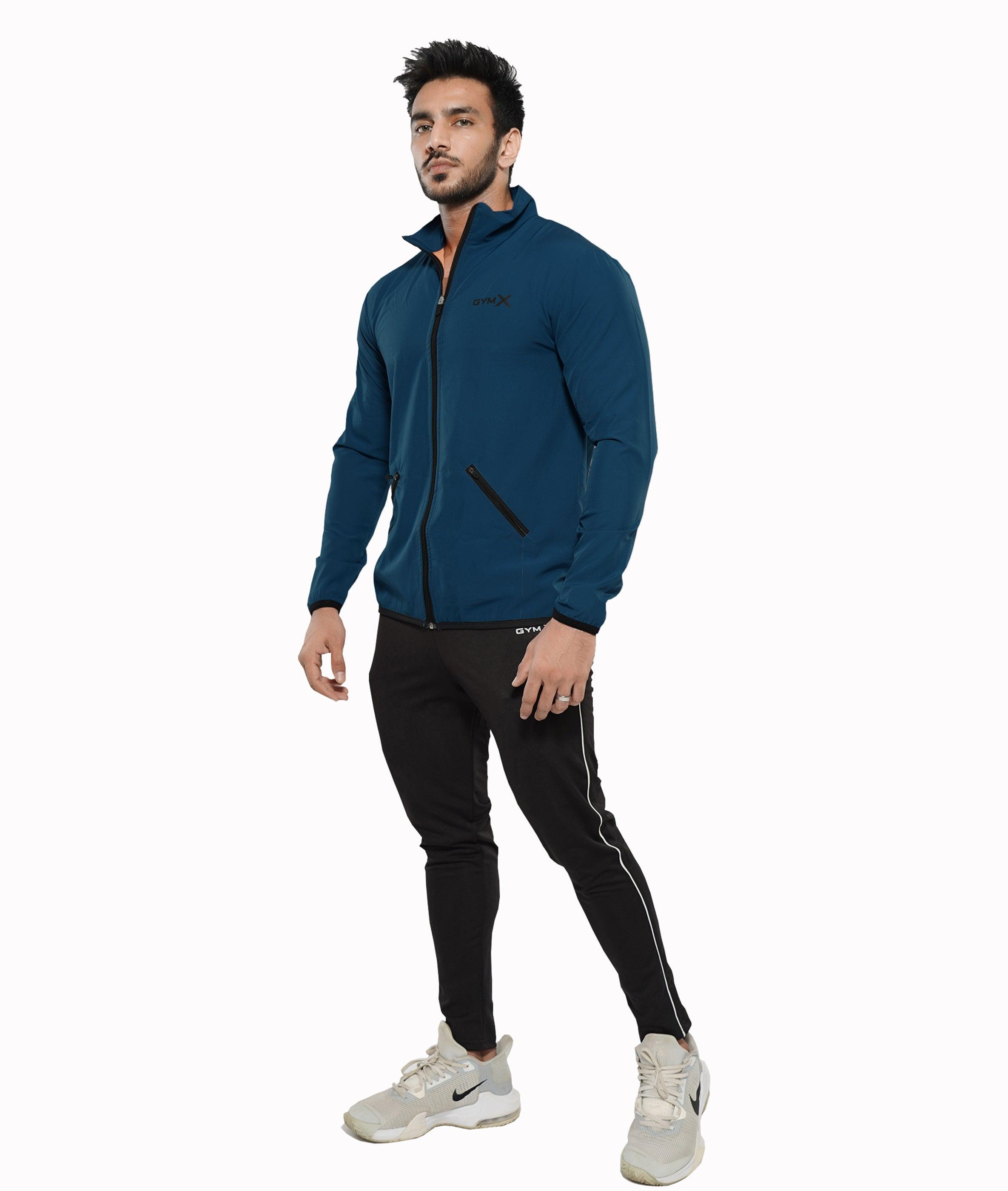 Night Blue GymX Windcheater (Dedicated Phone Pocket) at Rs 1199.00, Fashion Hoodies