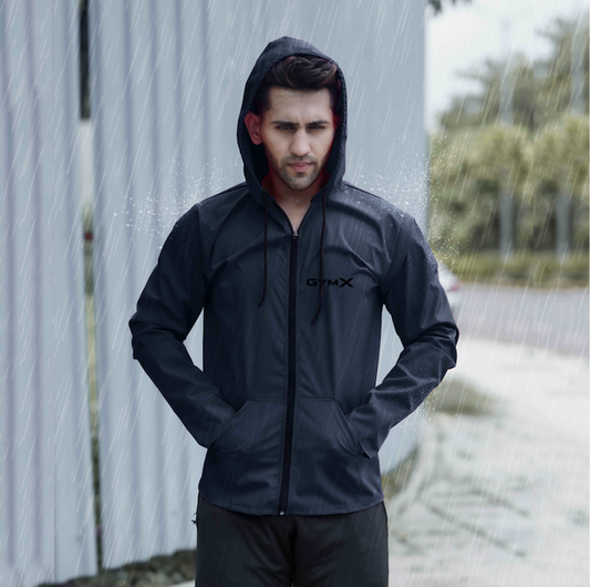 Thunder Stark Blue Waterproof Jacket (Rain Wear) - Sale - GymX