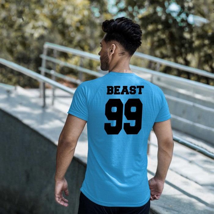 Beast 99 Sky Blue Tee- Sale - GymX