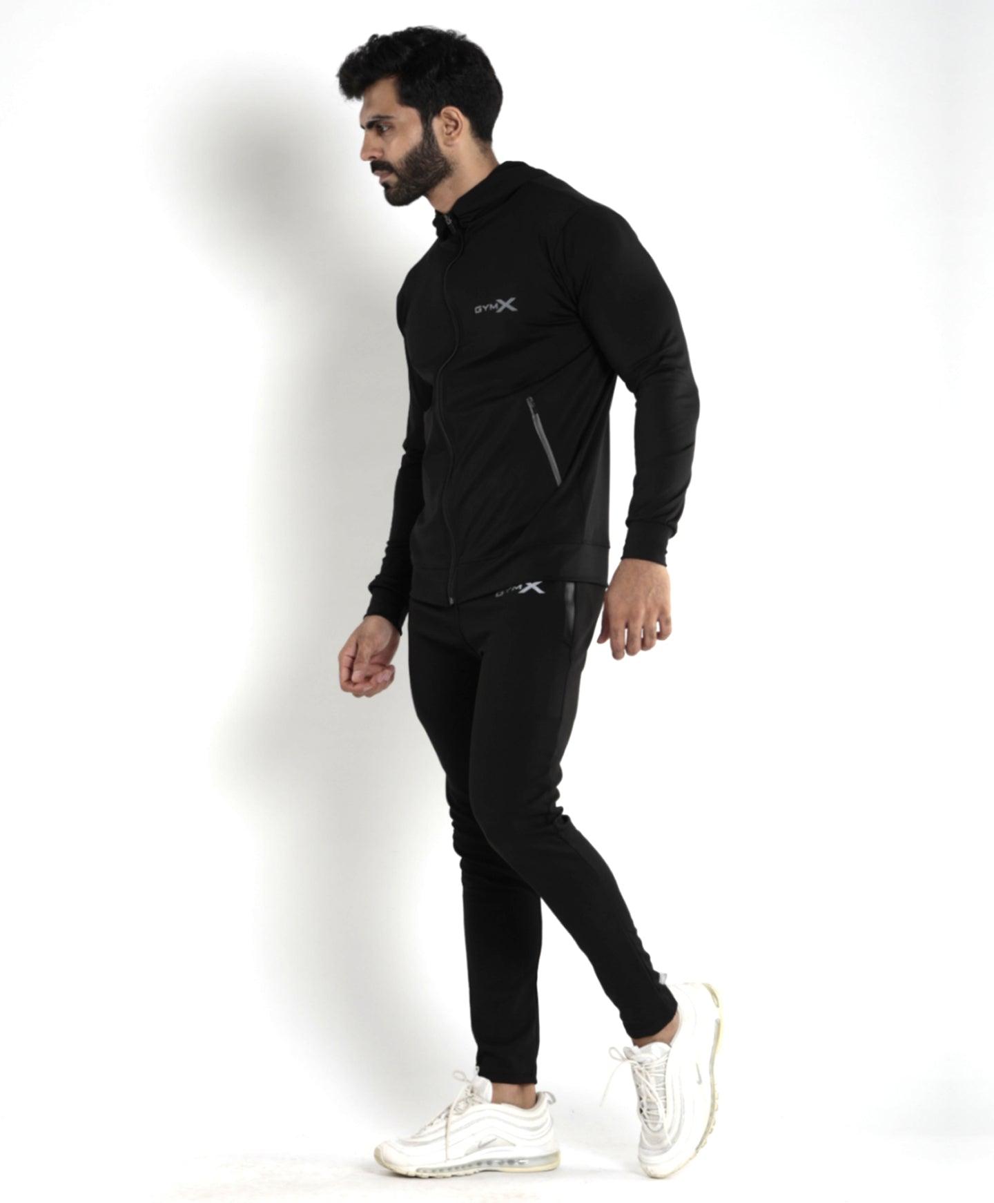 Lancer Muscle Fit Hoodie- Jet Black - Sale - GymX