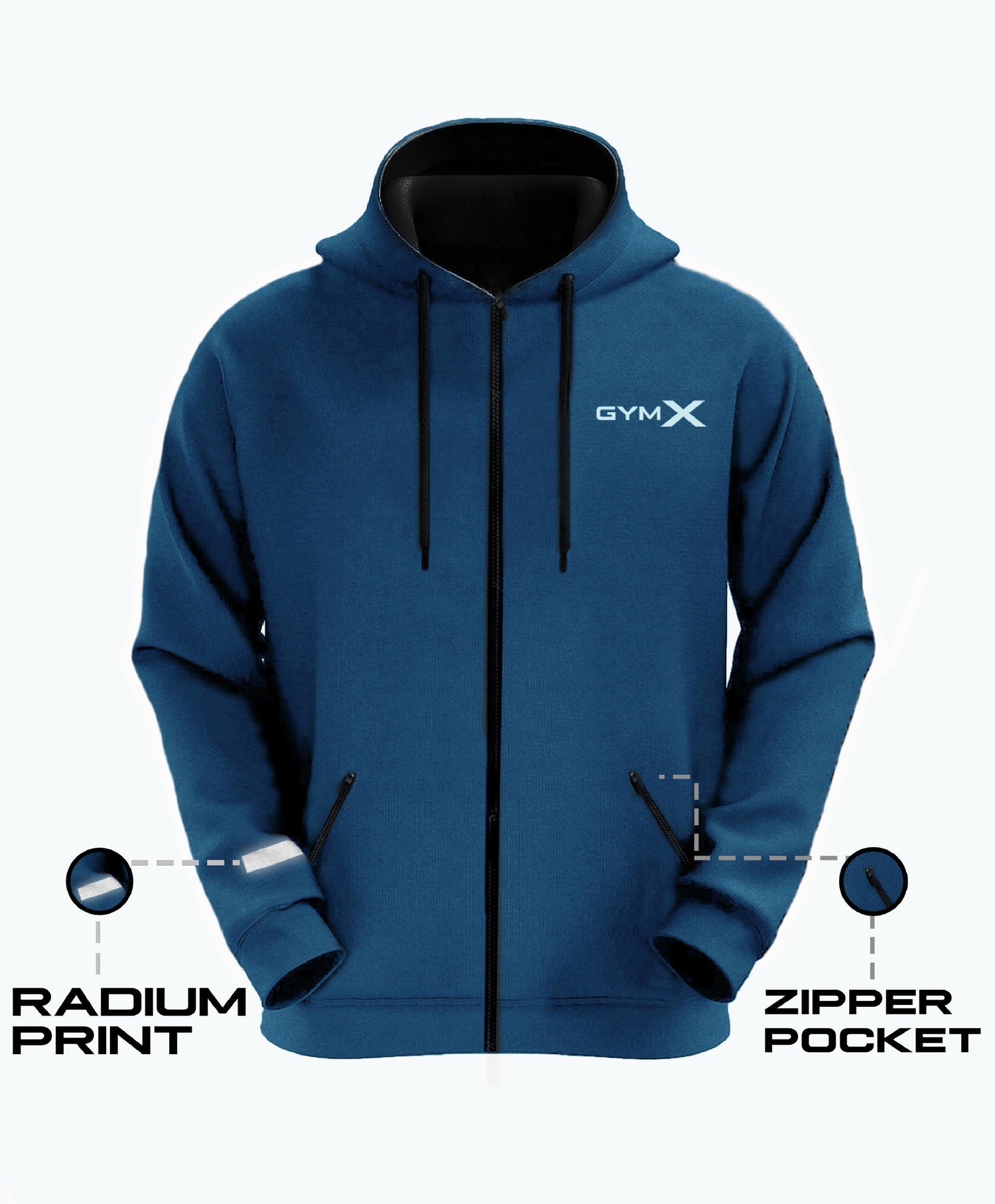 Crush Hoodie- Wizard Blue - Sale - GymX