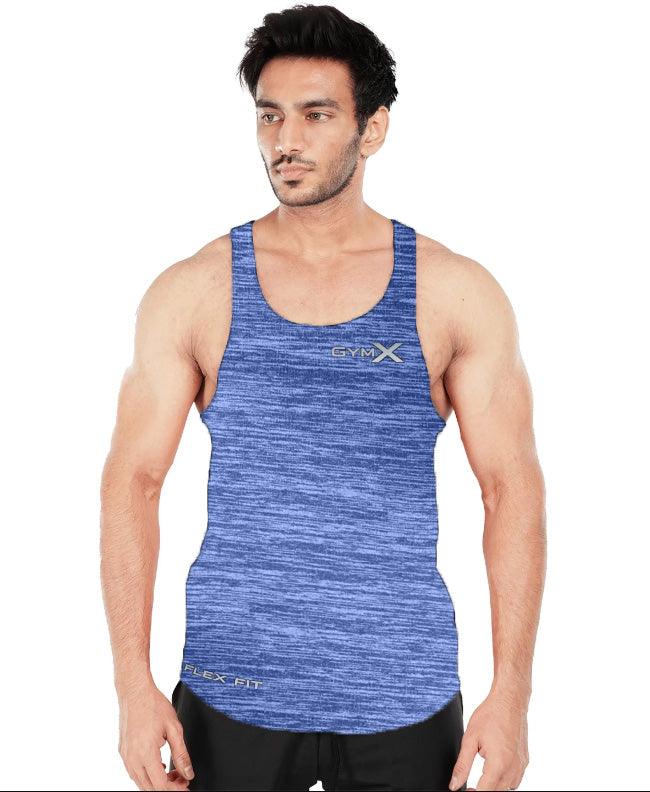 Flex Fit Sky Blue Gymx Stringer - Sale - GymX