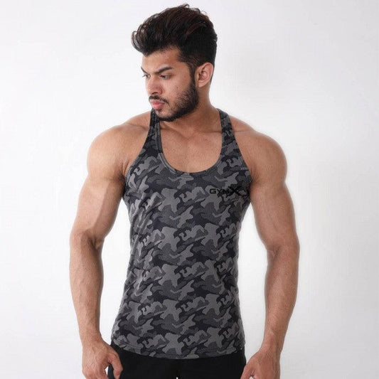 Dark Knight Camo Stringer- Dry Fit- Sale - GymX