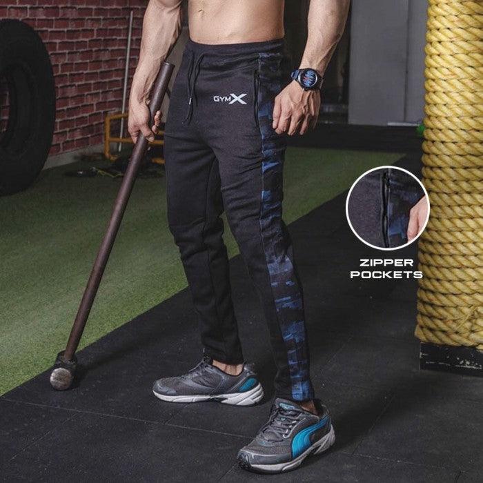 Matrix Camo Blue Panelled Tracks - Stellar Series- Sale - GymX