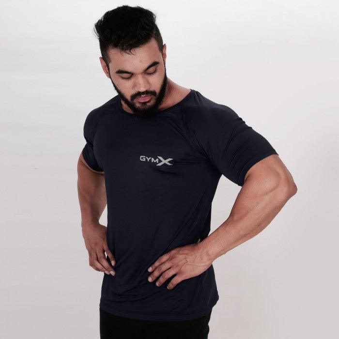 Midnight Blue Scoop Tee (Flex Dry Fit)- Sale - GymX