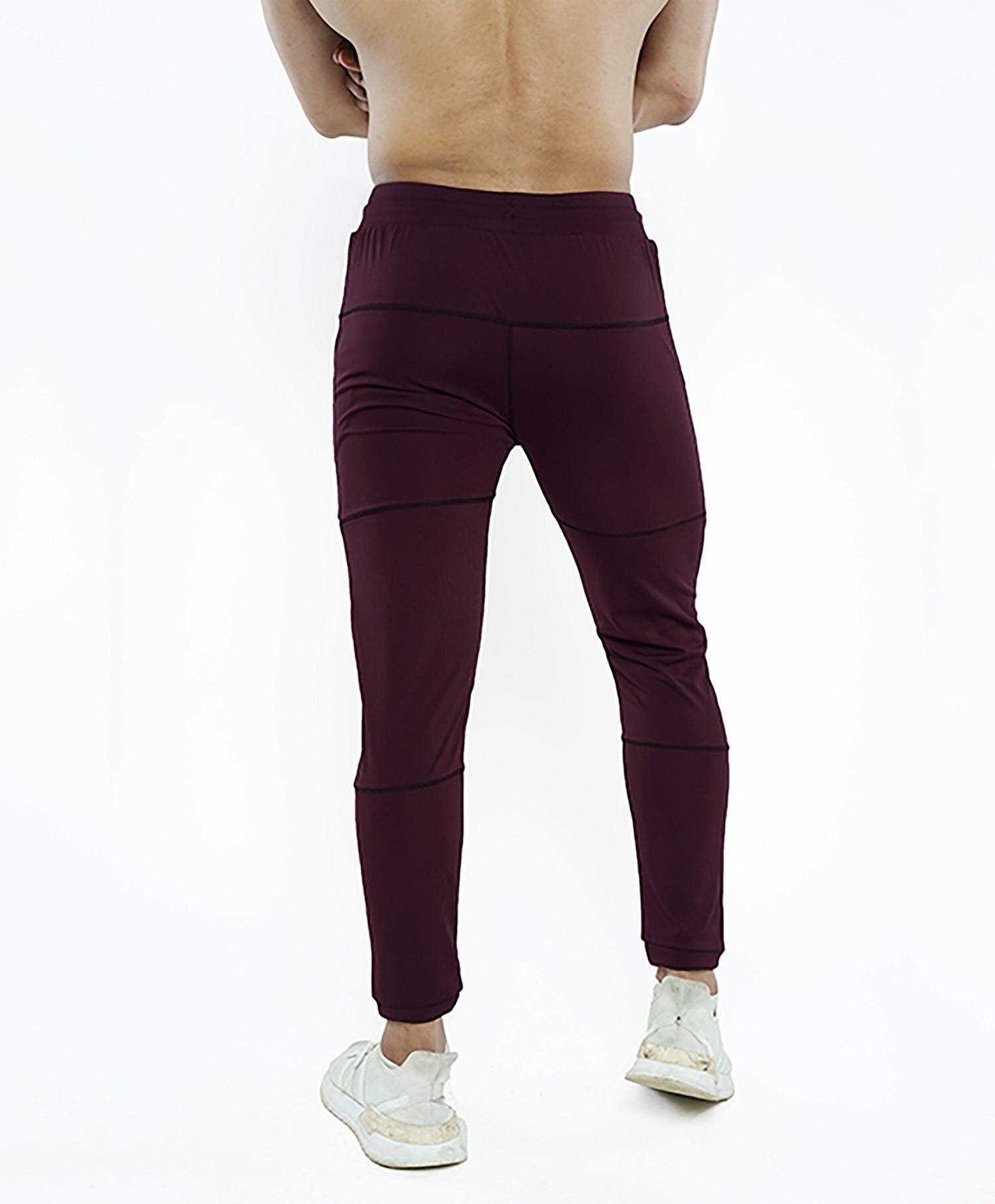 Sports Fitted Bottoms- Burgundy- Sale - GymX