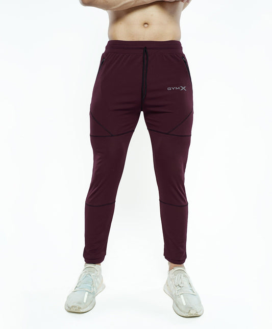 Sports Fitted Bottoms- Burgundy- Sale - GymX