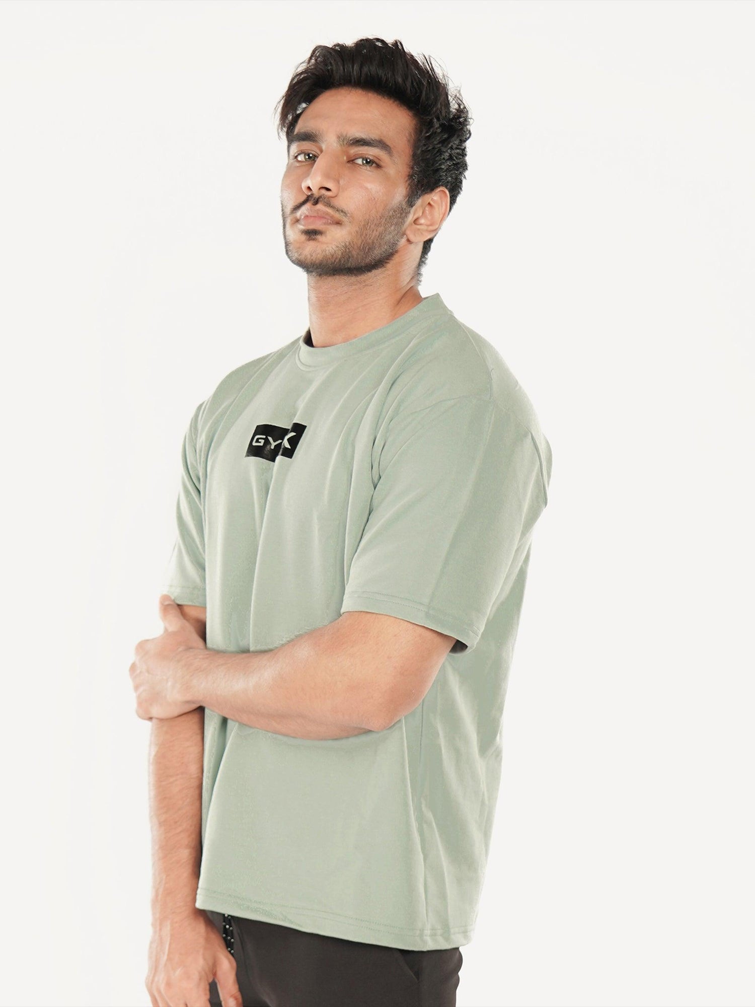 Oversized GymX Tee: Sage Green - Sale - GymX