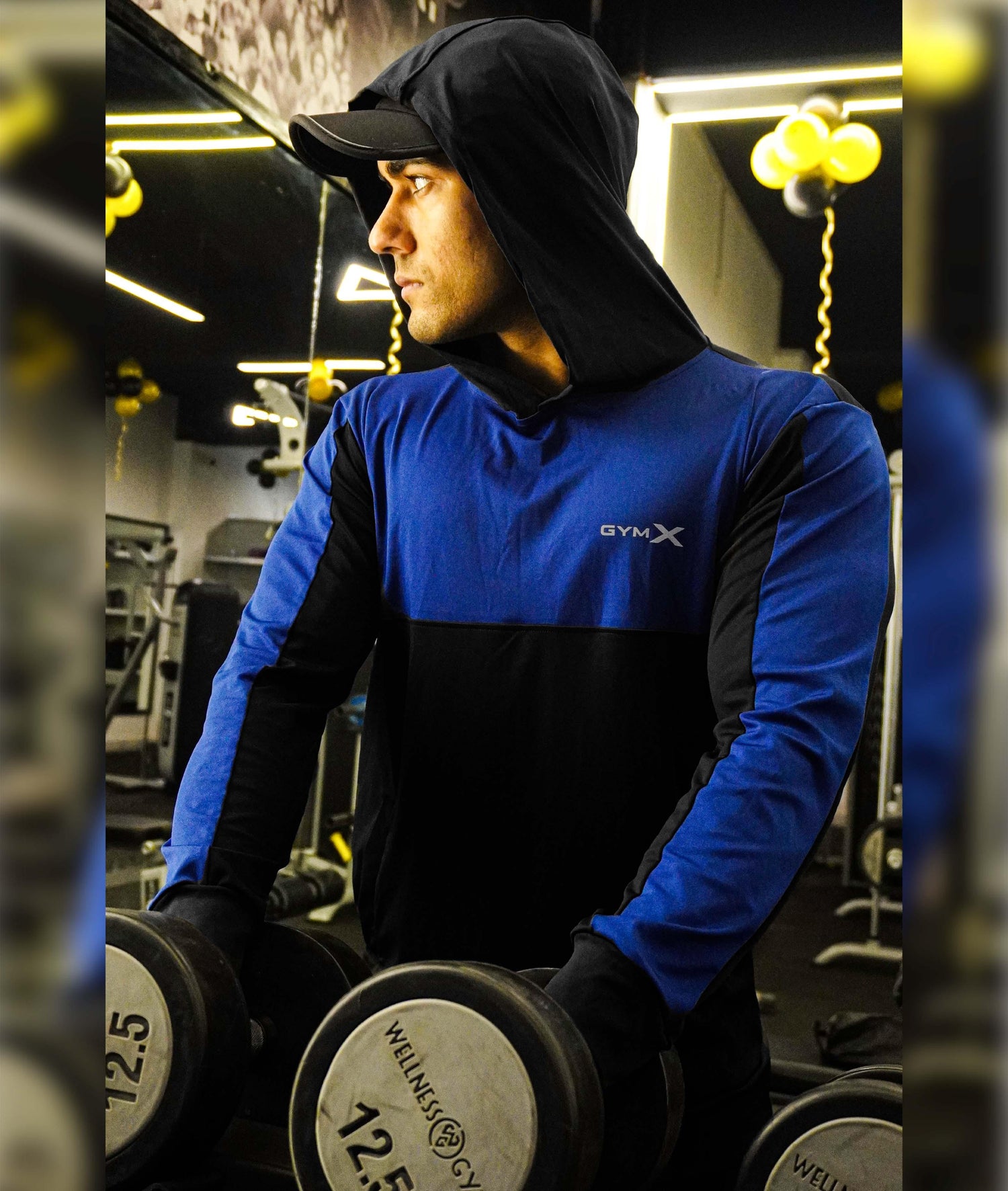 Dual Edition GymX Pullover: Electric Blue - Sale