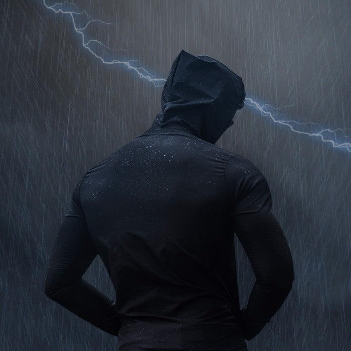 Storm Black waterproof jacket (rain-wear)- Sale - GymX