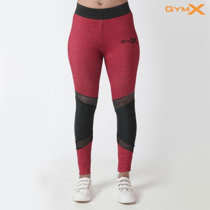 Sculpted Mesh Leggings 2.0- Wine Red- Sale - GymX