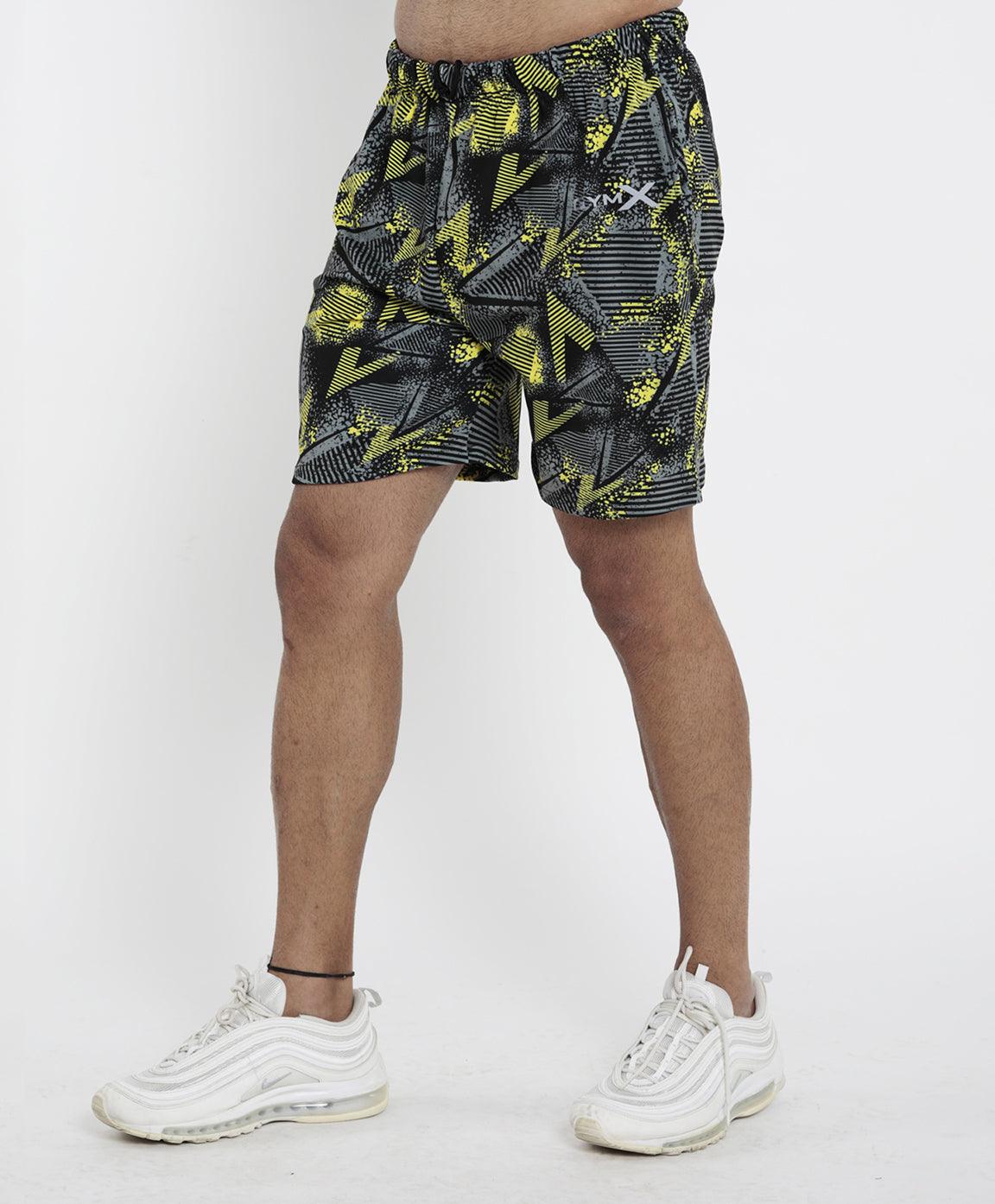 Bolt Yellow Camo Shorts - Sale - GymX